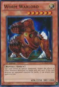 Worm Warlord HA03-EN053 1st Edition Yu-Gi-Oh card from Hidden Arsenal 3