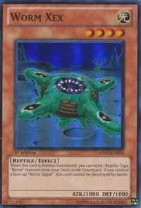 Worm Xex HA03-EN054 1st Edition Yu-Gi-Oh card from Hidden Arsenal 3
