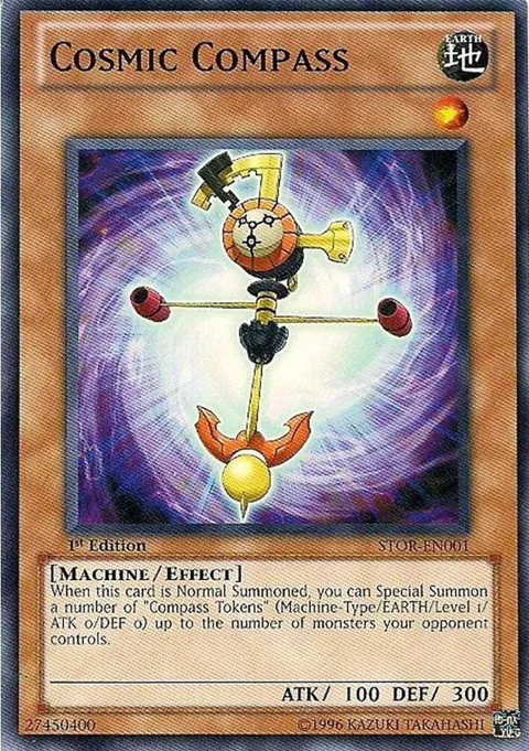 Cosmic Compass STOR-EN001 1st Edition Yu-Gi-Oh card from Storm of Ragnarok