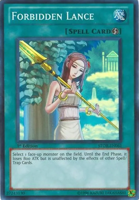 Forbidden Lance STOR-EN061 Unlimited Yu-Gi-Oh card from Storm of Ragnarok