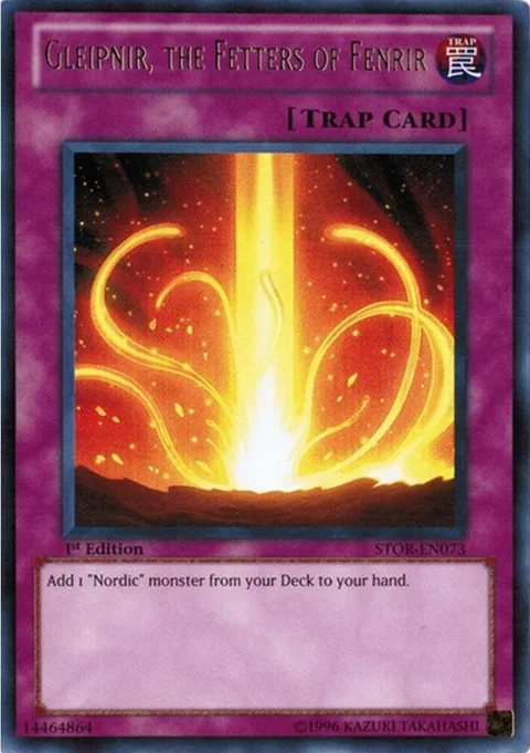 Gleipnir, the Fetters of Fenrir STOR-EN073 Yu-Gi-Oh card from Storm of Ragnarok