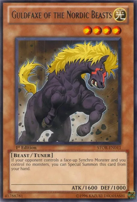 Guldfaxe of the Nordic Beasts STOR-EN011 Yu-Gi-Oh card from Storm of Ragnarok
