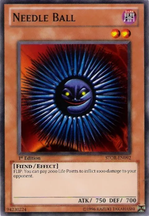Needle Ball STOR-EN092 1st Edition Yu-Gi-Oh card from Storm of Ragnarok