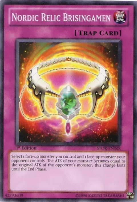 Nordic Relic Brisingamen STOR-EN068 Unlimited Yu-Gi-Oh card from Storm of Ragnarok