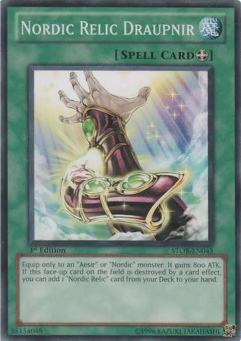 Nordic Relic Draupnir STOR-EN045 Unlimited Yu-Gi-Oh card from Storm of Ragnarok