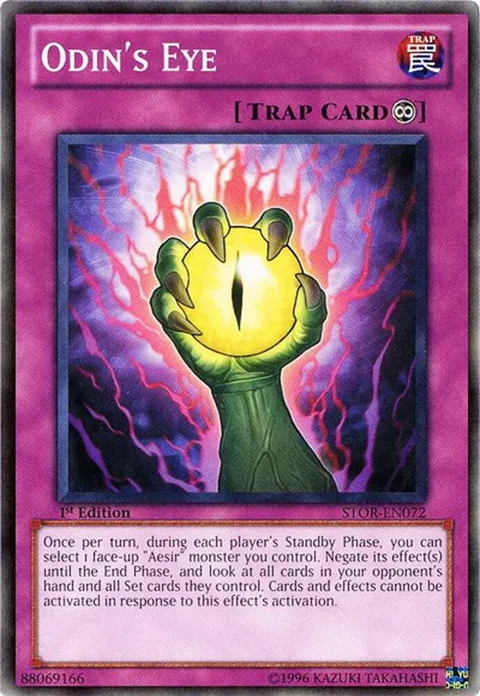 Odin's Eye STOR-EN072 Yu-Gi-Oh card from Storm of Ragnarok