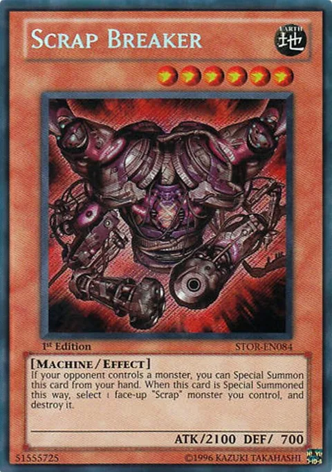 Scrap Breaker STOR-EN084 Unlimited Yu-Gi-Oh card from Storm of Ragnarok
