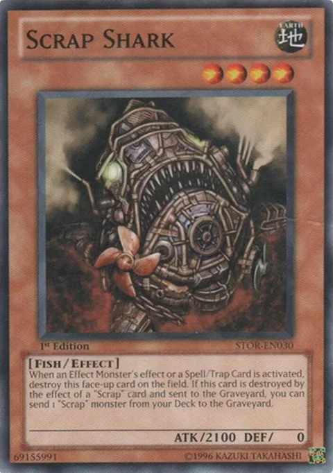 Scrap Shark STOR-EN030 Unlimited Yu-Gi-Oh card from Storm of Ragnarok