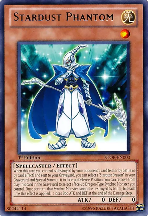 Stardust Phantom STOR-EN003 Unlimited Yu-Gi-Oh card from Storm of Ragnarok