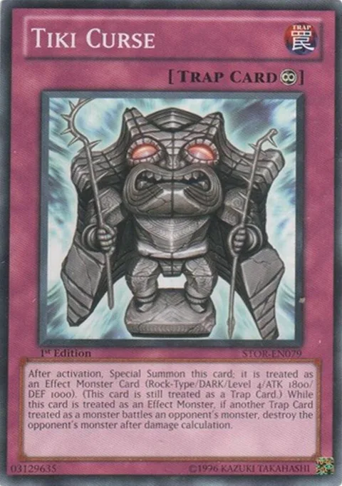 Tiki Curse STOR-EN079 Unlimited Yu-Gi-Oh card from Storm of Ragnarok
