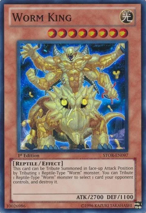 Worm King STOR-EN097 Unlimited Yu-Gi-Oh card from Storm of Ragnarok