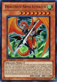 Dragunity Arma Leyvaten SDDL-EN001 Unlimited Yu-Gi-Oh card from Structure Deck: Dragunity Legion