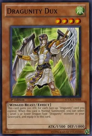 Dragunity Dux SDDL-EN004 1st Edition Yu-Gi-Oh card from Structure Deck: Dragunity Legion