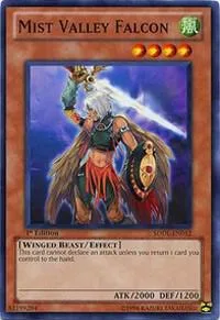 Mist Valley Falcon SDDL-EN012 Yu-Gi-Oh card from Structure Deck: Dragunity Legion