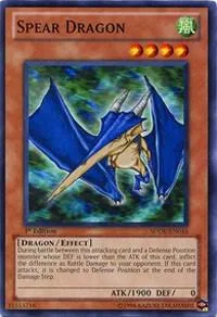 Spear Dragon SDDL-EN016 Unlimited Yu-Gi-Oh card from Structure Deck: Dragunity Legion