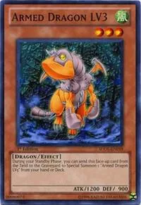 Armed Dragon LV3 SDDL-EN018 Yu-Gi-Oh card from Structure Deck: Dragunity Legion