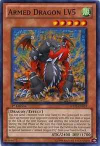 Armed Dragon LV5 SDDL-EN019 Unlimited Yu-Gi-Oh card from Structure Deck: Dragunity Legion