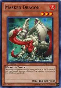 Masked Dragon SDDL-EN020 1st Edition Yu-Gi-Oh card from Structure Deck: Dragunity Legion