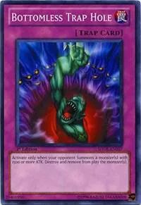 Bottomless Trap Hole SDDL-EN037 1st Edition Yu-Gi-Oh card from Structure Deck: Dragunity Legion