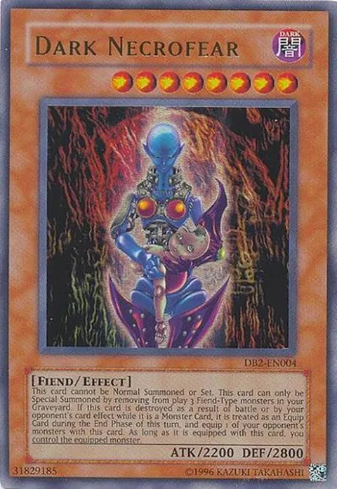 Dark Necrofear DB2-EN004 Yu-Gi-Oh card from Dark Beginning 2