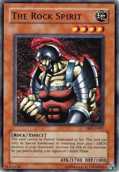 The Rock Spirit DB2-EN007 Yu-Gi-Oh card from Dark Beginning 2
