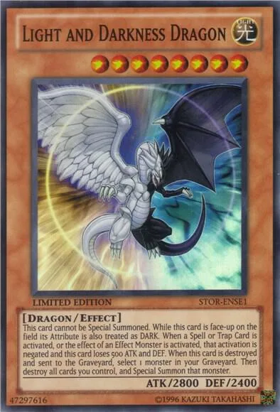 Light and Darkness Dragon STOR-ENSE1 Yu-Gi-Oh card from Storm of Ragnarok