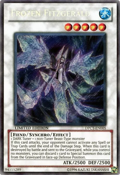 Frozen Fitzgerald DPCT-EN005 Yu-Gi-Oh card from 2011 Duelist Pack Tin