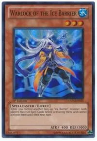 Warlock of the Ice Barrier HA04-EN023 Unlimited Yu-Gi-Oh card from Hidden Arsenal 4