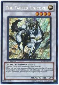 The Fabled Unicore HA04-EN027 1st Edition Yu-Gi-Oh card from Hidden Arsenal 4