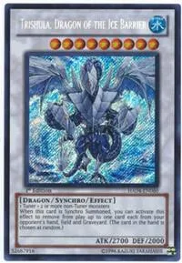 Trishula, Dragon of the Ice Barrier HA04-EN060 1st Edition Yu-Gi-Oh card from Hidden Arsenal 4