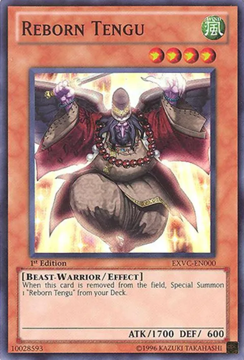 Reborn Tengu EXVC-EN000 1st Edition Yu-Gi-Oh card from Extreme Victory