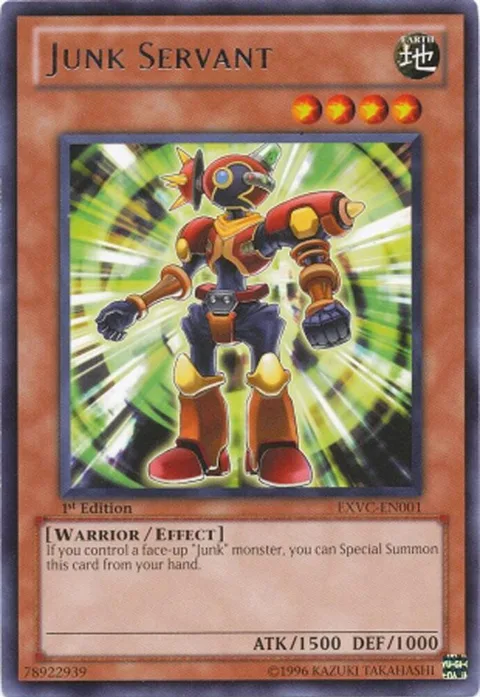 Junk Servant EXVC-EN001 Unlimited Yu-Gi-Oh card from Extreme Victory