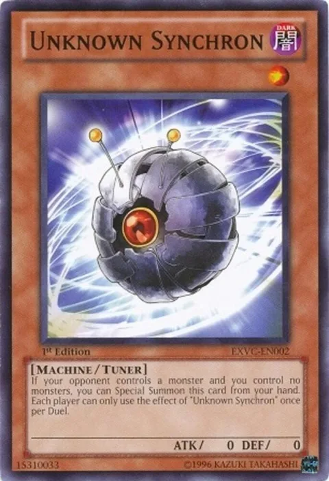 Unknown Synchron EXVC-EN002 1st Edition Yu-Gi-Oh card from Extreme Victory