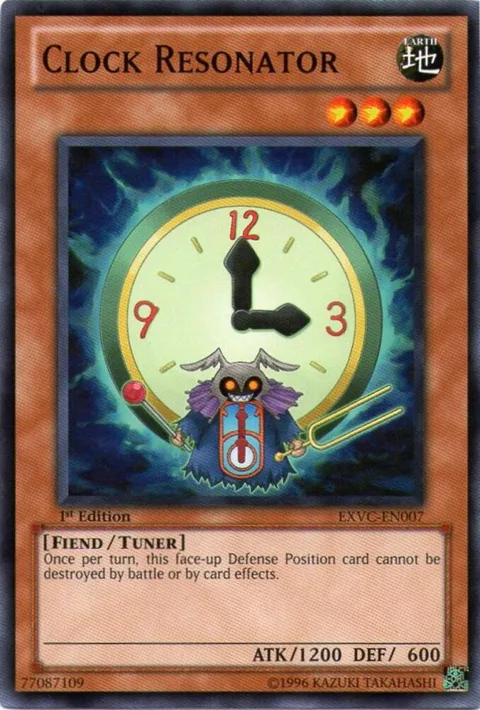 Clock Resonator EXVC-EN007 Unlimited Yu-Gi-Oh card from Extreme Victory