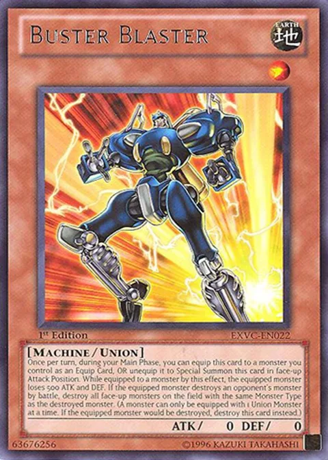 Buster Blaster EXVC-EN022 Unlimited Yu-Gi-Oh card from Extreme Victory