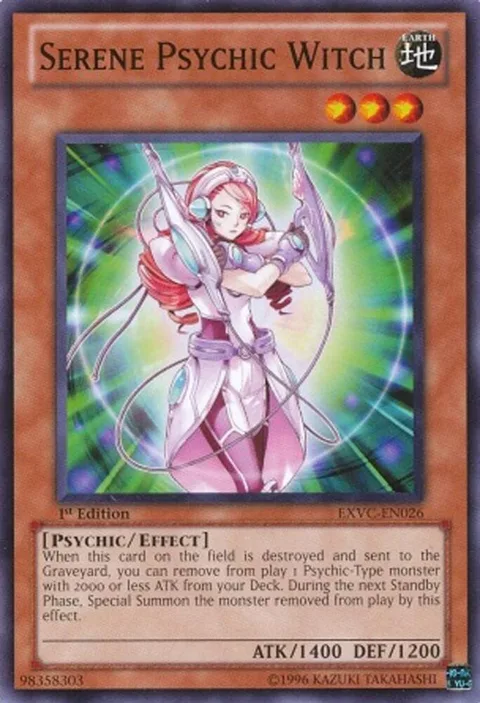 Serene Psychic Witch EXVC-EN026 Unlimited Yu-Gi-Oh card from Extreme Victory