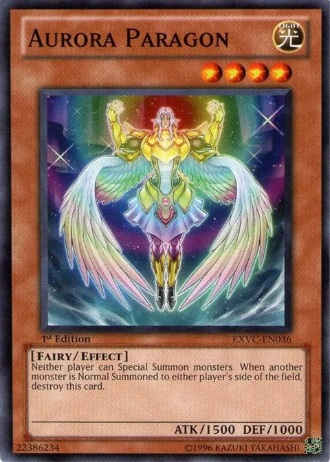 Aurora Paragon EXVC-EN036 1st Edition Yu-Gi-Oh card from Extreme Victory