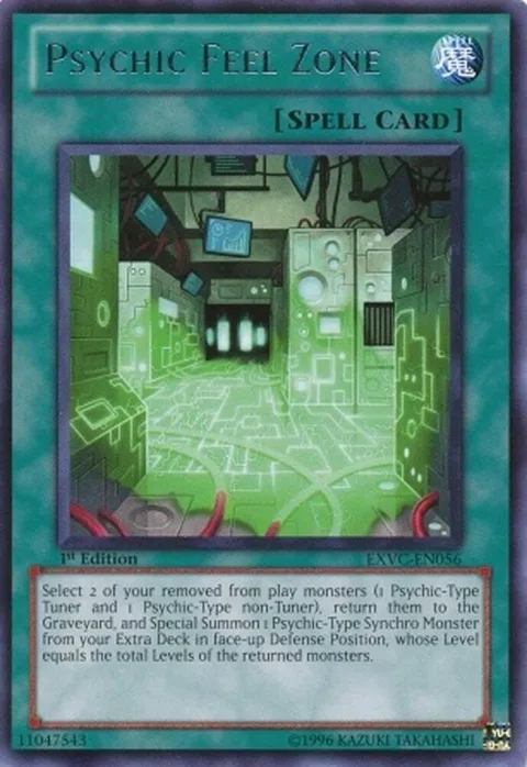 Psychic Feel Zone EXVC-EN056 Unlimited Yu-Gi-Oh card from Extreme Victory