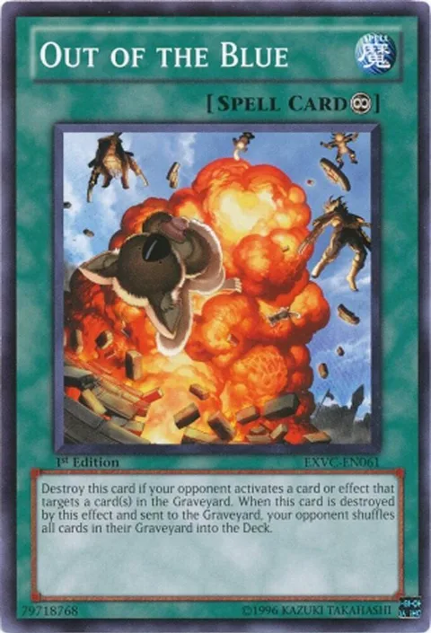Out of the Blue EXVC-EN061 Yu-Gi-Oh card from Extreme Victory