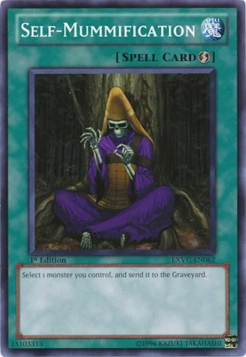 Self-Mummification EXVC-EN062 Yu-Gi-Oh card from Extreme Victory