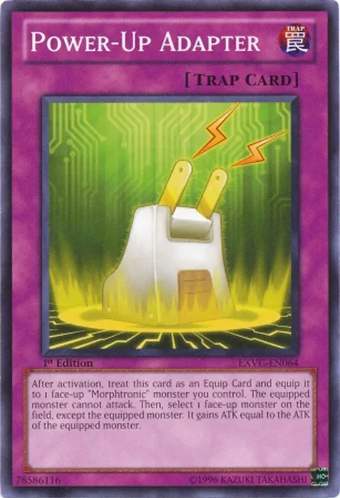 Power-Up Adapter EXVC-EN064 1st Edition Yu-Gi-Oh card from Extreme Victory
