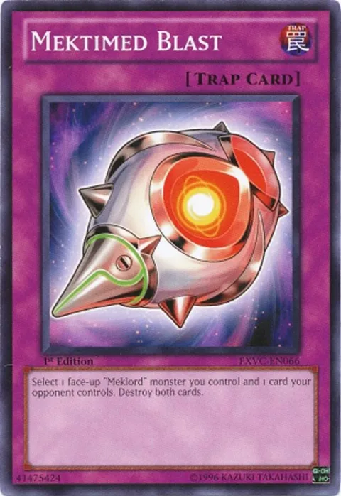Mektimed Blast EXVC-EN066 1st Edition Yu-Gi-Oh card from Extreme Victory