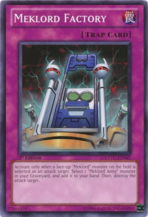 Meklord Factory EXVC-EN067 1st Edition Yu-Gi-Oh card from Extreme Victory