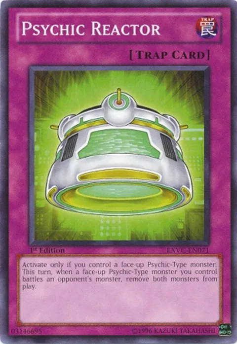 Psychic Reactor EXVC-EN071 Yu-Gi-Oh card from Extreme Victory