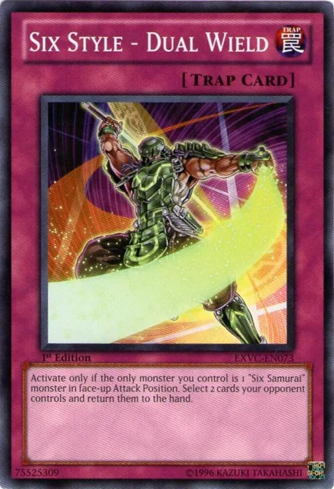 Six Style - Dual Wield EXVC-EN073 Unlimited Yu-Gi-Oh card from Extreme Victory