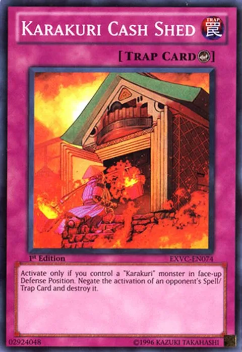 Karakuri Cash Shed EXVC-EN074 1st Edition Yu-Gi-Oh card from Extreme Victory