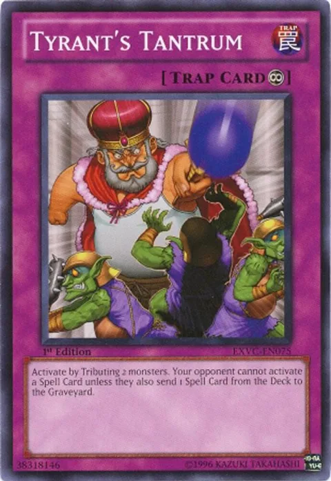 Tyrant's Tantrum EXVC-EN075 Unlimited Yu-Gi-Oh card from Extreme Victory