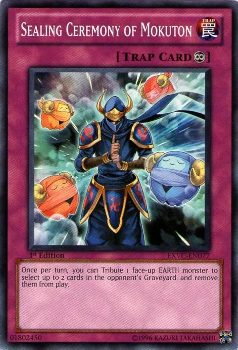 Sealing Ceremony of Mokuton EXVC-EN077 Yu-Gi-Oh card from Extreme Victory