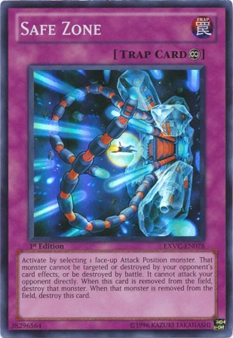 Safe Zone EXVC-EN078 1st Edition Yu-Gi-Oh card from Extreme Victory
