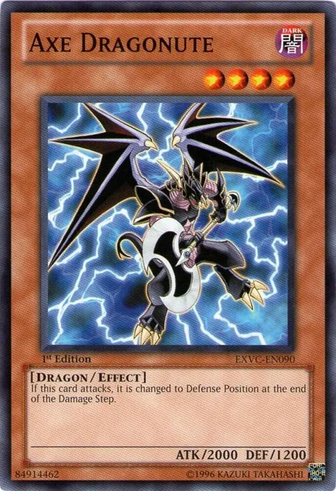 Axe Dragonute EXVC-EN090 Unlimited Yu-Gi-Oh card from Extreme Victory